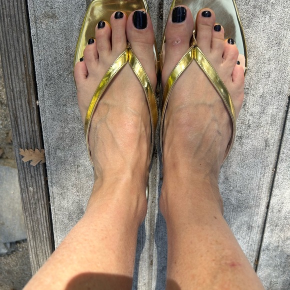 J Crew Capri Thong Sandals in Metallic leather - Picture 7 of 7
